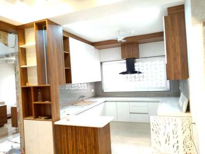 Kitchen, Storage Designs by Contractor Samrat Kalu, Dhar | Kolo