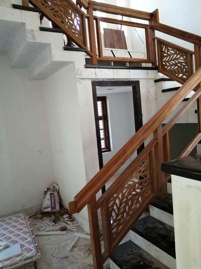 Staircase Designs by Carpenter sanoop mk sanoop mk, Kannur | Kolo