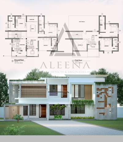 Exterior, Plans Designs by Architect Aleena Architects and   Engineers , Alappuzha | Kolo