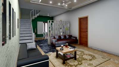 Living, Furniture, Table, Staircase Designs by Architect Rohith R, Alappuzha | Kolo