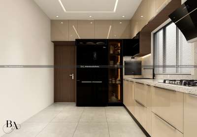 Lighting, Kitchen, Storage Designs by Interior Designer Ibrahim Badusha, Thrissur | Kolo
