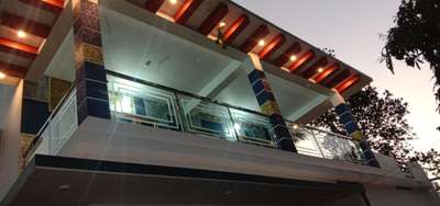Exterior, Lighting Designs by Home Owner Pradeep Bhaskar, Pathanamthitta | Kolo