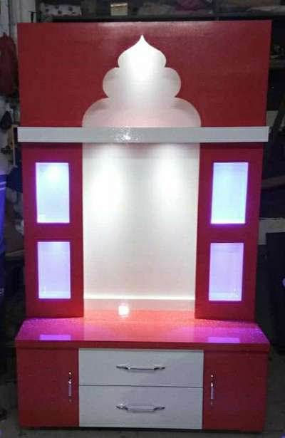 Prayer Room, Lighting, Storage Designs by Carpenter Guddu saifi, Ghaziabad | Kolo