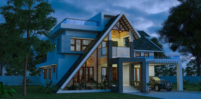 Exterior Designs by Contractor 3d club, Kannur | Kolo