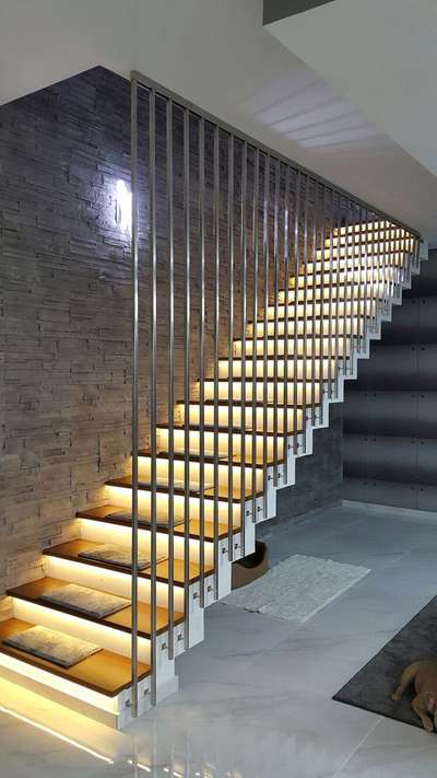 Staircase, Lighting Designs by Fabrication & Welding Sandeep Pal, Indore | Kolo