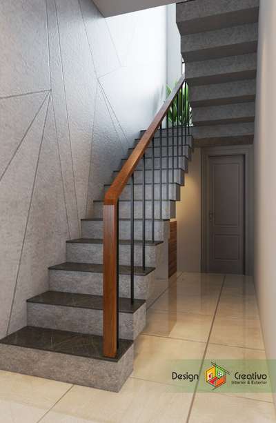 Staircase Designs by Contractor Design Creativo, Ernakulam | Kolo