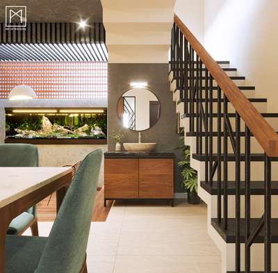 Staircase, Bathroom, Furniture, Table Designs by Interior Designer mp interiors, Kottayam | Kolo