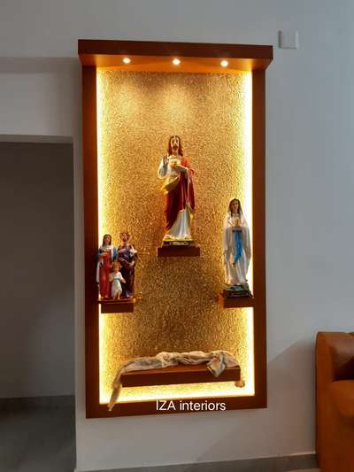 Lighting, Prayer Room, Storage Designs by Interior Designer Ullasvijayan Kv, Idukki | Kolo
