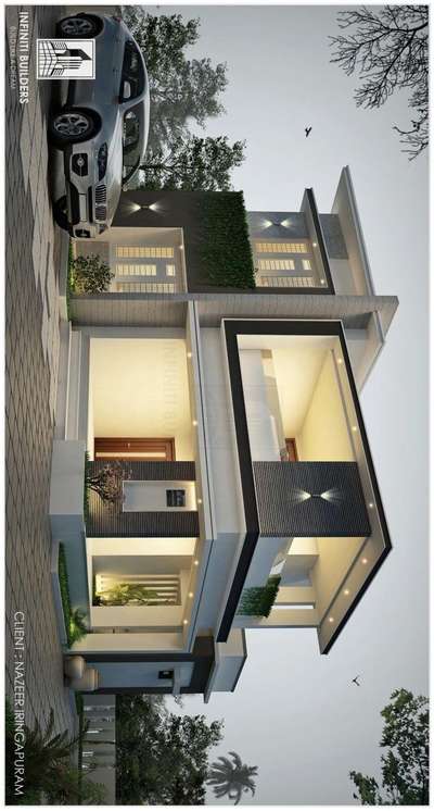 Exterior, Lighting Designs by Contractor shibu  karthika, Kollam | Kolo