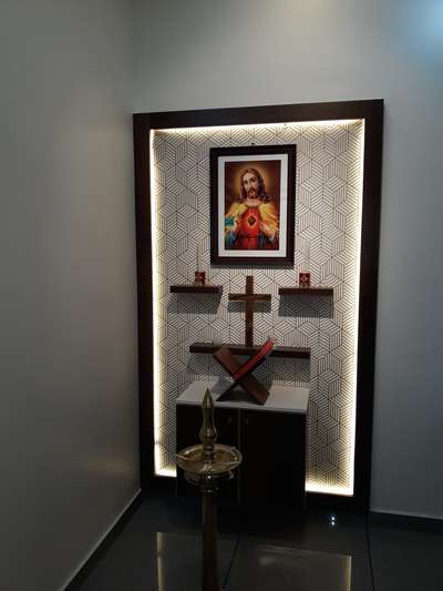 Prayer Room, Storage Designs by Electric Works Anoop YV, Kollam | Kolo