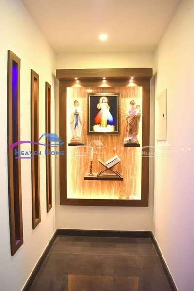 Lighting, Prayer Room, Storage Designs by Interior Designer Heaven Home Interior, Pathanamthitta | Kolo