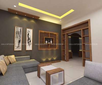 Living, Furniture, Table, Lighting Designs by Interior Designer Nisar kattakath, Thrissur | Kolo