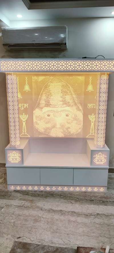 Prayer Room, Storage Designs by Contractor Deepak Chaurasiya, Ghaziabad | Kolo