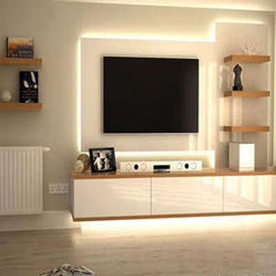 Wall, Furniture, Living Designs by Interior Designer Mujeeb KC, Palakkad | Kolo