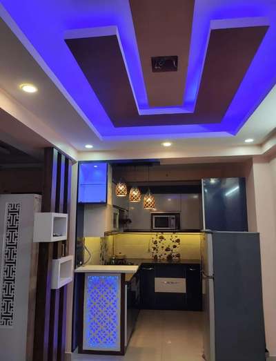 Ceiling, Lighting, Kitchen, Storage Designs by Interior Designer sweta singh, Gautam Buddh Nagar | Kolo