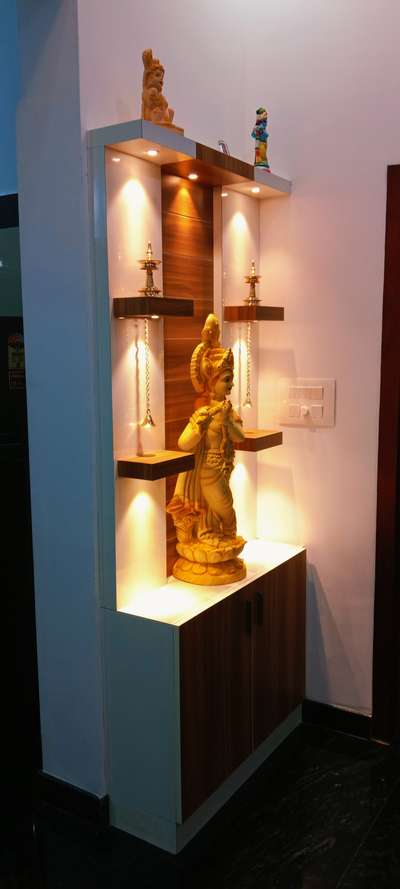 Lighting, Prayer Room, Storage Designs by Interior Designer shaiju karthika, Kozhikode | Kolo
