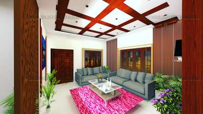 Ceiling, Lighting, Living, Furniture, Table Designs by Architect neena  Manuel, Kottayam | Kolo