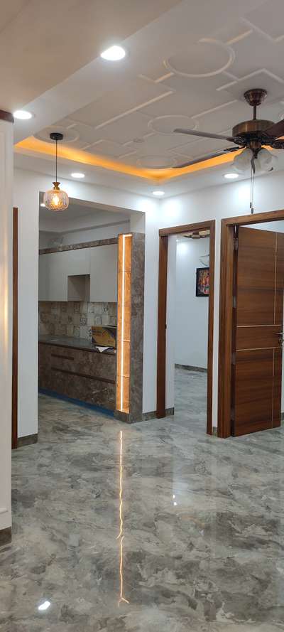 Ceiling, Kitchen, Lighting, Storage, Flooring Designs by Contractor Fast interior ideas 95, Delhi | Kolo
