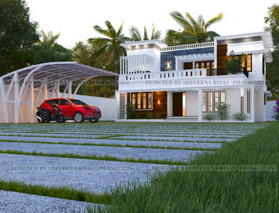 Exterior Designs by Civil Engineer shefeena riyas, Ernakulam | Kolo