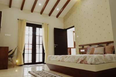 Bedroom, Furniture, Ceiling, Lighting, Wall, Window Designs by Interior Designer gireesh kumar, Malappuram | Kolo