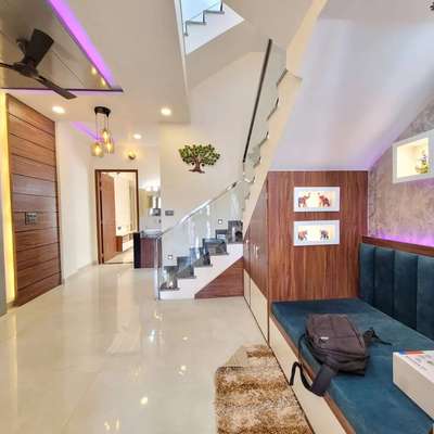 Furniture, Lighting, Living, Ceiling, Staircase Designs by Electric Works ashish gurudev, Bhopal | Kolo