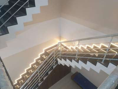 Staircase, Lighting Designs by Electric Works Aneer MK, Idukki | Kolo