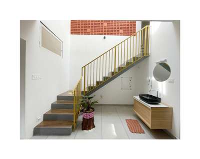 Dining, Staircase Designs by Architect akshay kumar, Kannur | Kolo