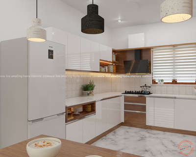 Kitchen, Lighting, Storage Designs by Interior Designer NIJU GEORGE , Alappuzha | Kolo