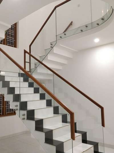 Staircase Designs by Glazier ahmed resin, Kozhikode | Kolo