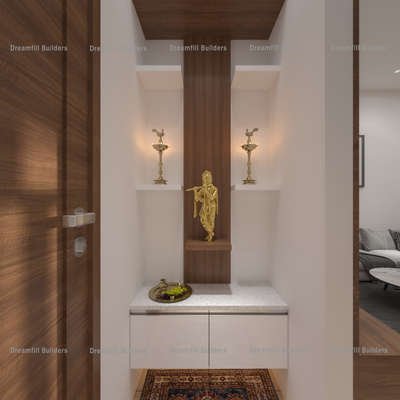 Prayer Room, Storage Designs by Civil Engineer vipin vijay, Pathanamthitta | Kolo