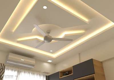 Ceiling, Lighting Designs by Building Supplies Ambily anoop Oyster Gypsum, Idukki | Kolo