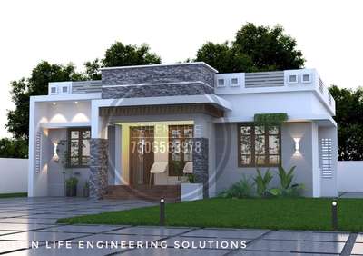 Exterior Designs by Civil Engineer Faizal Majeed, Kottayam | Kolo