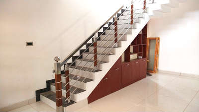 Staircase, Storage Designs by Fabrication & Welding VM STEELTECH Eramalloor, Alappuzha | Kolo