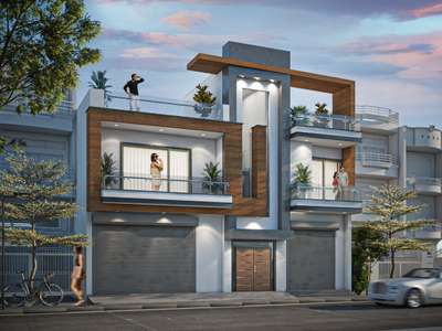 Exterior Designs by Contractor AR Construction, Gurugram | Kolo