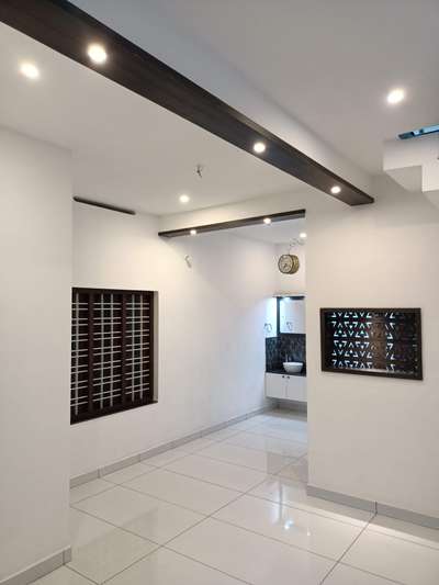 Ceiling, Flooring, Lighting, Dining, Window Designs by Interior Designer Manoj Das, Thiruvananthapuram | Kolo