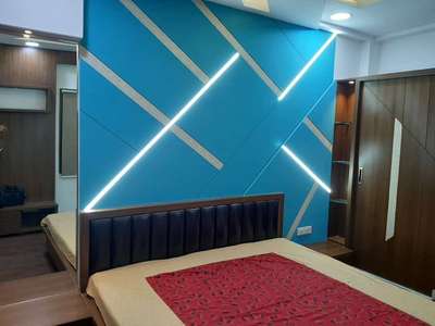 Wall, Furniture, Bedroom Designs by Contractor santosh  Vishwakarma , Indore | Kolo