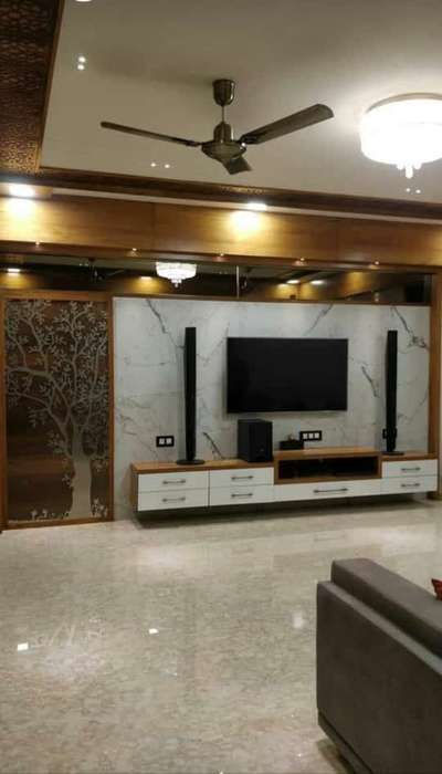 Living, Lighting, Storage Designs by Contractor Leeha builders rini-7306950091, Kannur | Kolo