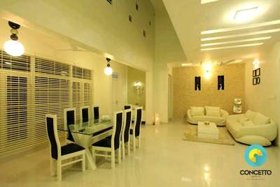Dining, Furniture, Table, Window, Lighting Designs by Architect Concetto Design Co, Malappuram | Kolo