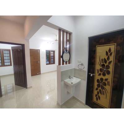 Bathroom, Door, Flooring Designs by Contractor Kannampadathil Constructions, Kottayam | Kolo