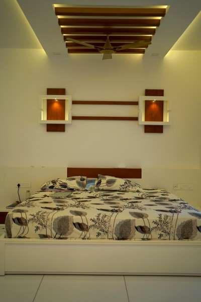 Bedroom, Furniture, Lighting, Ceiling Designs by Interior Designer Sajeesh Venu, Thrissur | Kolo