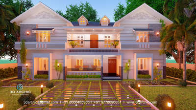 Lighting, Exterior Designs by Architect ðŸ¦‹3D ARCHIC  DESIGNERS  ðŸ¦‹, Thiruvananthapuram | Kolo