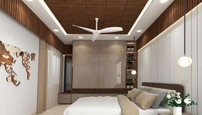 Ceiling, Furniture, Lighting, Storage, Bedroom Designs by Interior Designer Prashant Jain, Jaipur | Kolo