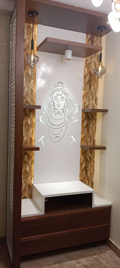 Prayer Room, Storage Designs by Contractor Nijam Ahmad, Delhi | Kolo