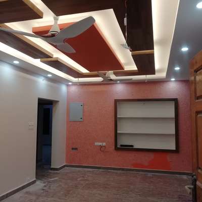 Ceiling, Lighting, Storage Designs by Interior Designer Renjith  Balan, Pathanamthitta | Kolo