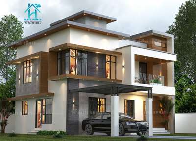 Exterior Designs by Civil Engineer Praise Mjoy, Thrissur | Kolo