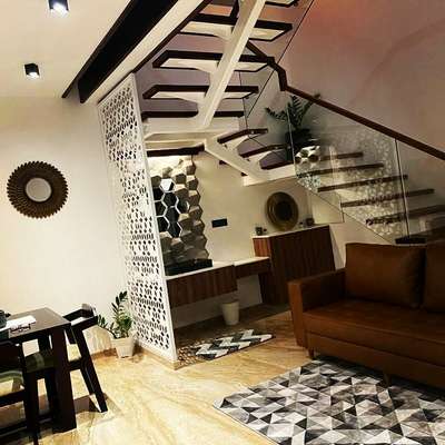 Staircase, Living, Furniture Designs by Painting Works amal sochu, Kozhikode | Kolo