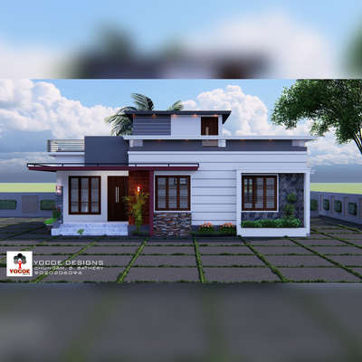 Exterior Designs by Civil Engineer Aneesh A C, Wayanad | Kolo