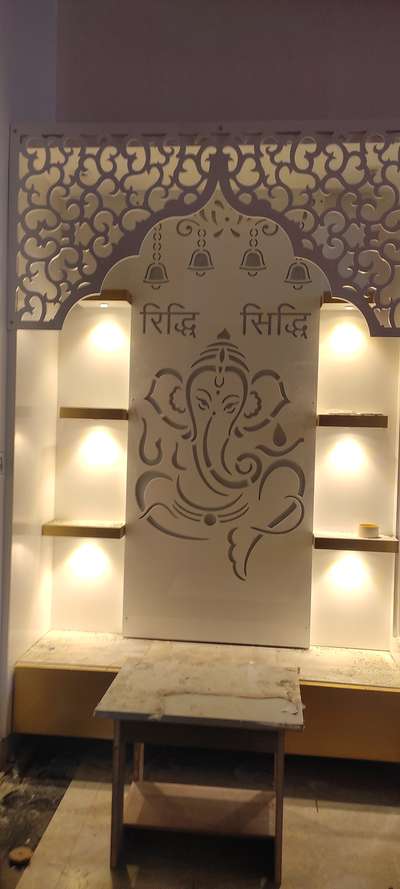 Storage, Lighting, Prayer Room Designs by Carpenter  राहुल Rana, Panipat | Kolo
