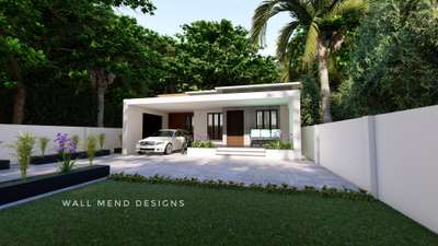 Exterior Designs by Civil Engineer Wall Mend Designs, Palakkad | Kolo