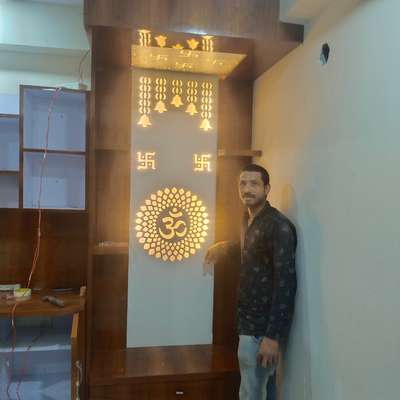 Prayer Room, Lighting, Storage Designs by Interior Designer alok  pandey, Bhopal | Kolo